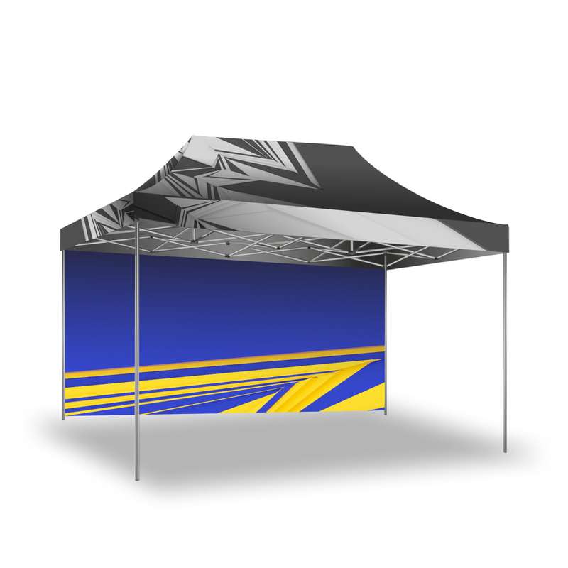 Gazebo 4.5m Unit, Full Wall, Dye Sub