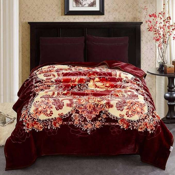 1 Ply Super Soft Double Mink Thick Warm Bed Blanket