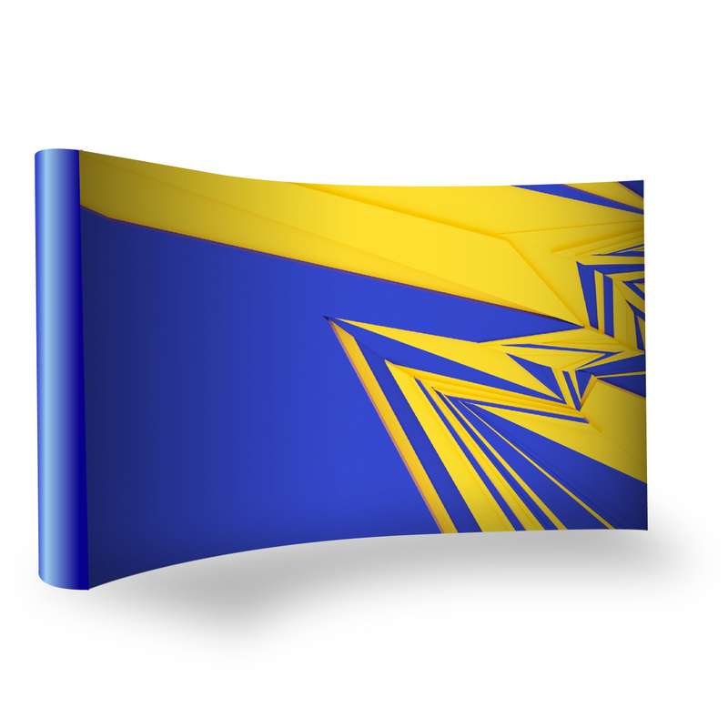 Curved Bannerwall with Wings 4.2 x 2.25m, Print Only