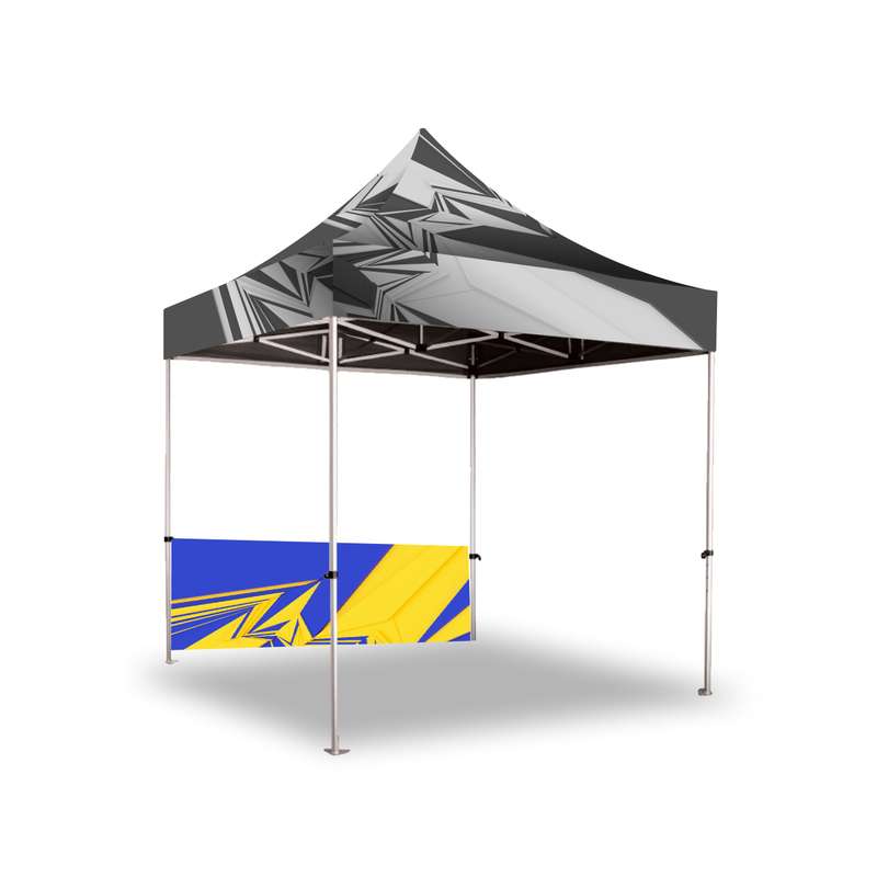 Gazebo 2m Unit, Half Wall, Dye Sub