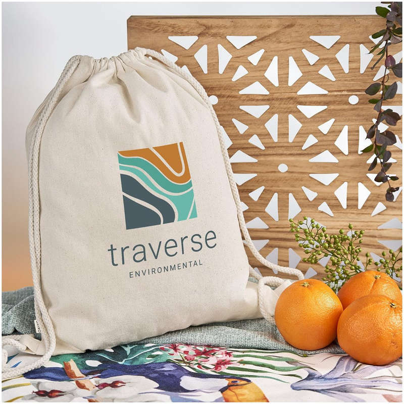 Okiyo Orei Cotton Drawstring Bag