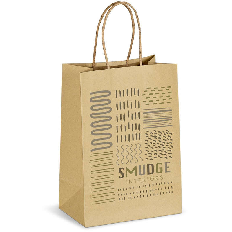 Ecological Digital Print Mini Paper Gift Bag 150gsm
