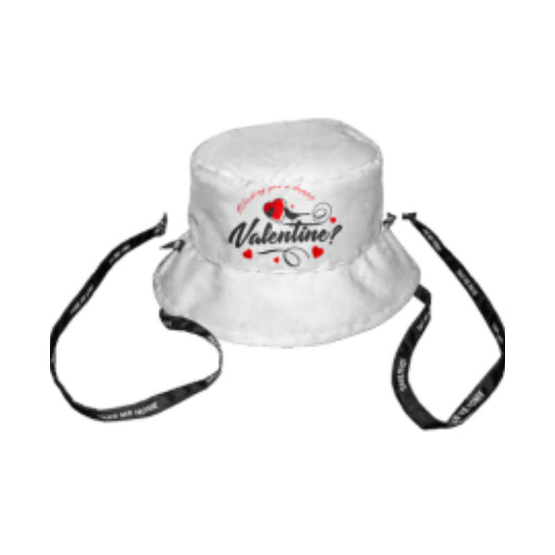 Bliss Reversible Bucket Hat with Personalised Branded Petersham Ties