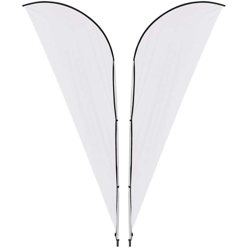Legend 2M Sublimated Sharkfin Double-Sided Flying Banner - 1 complete unit