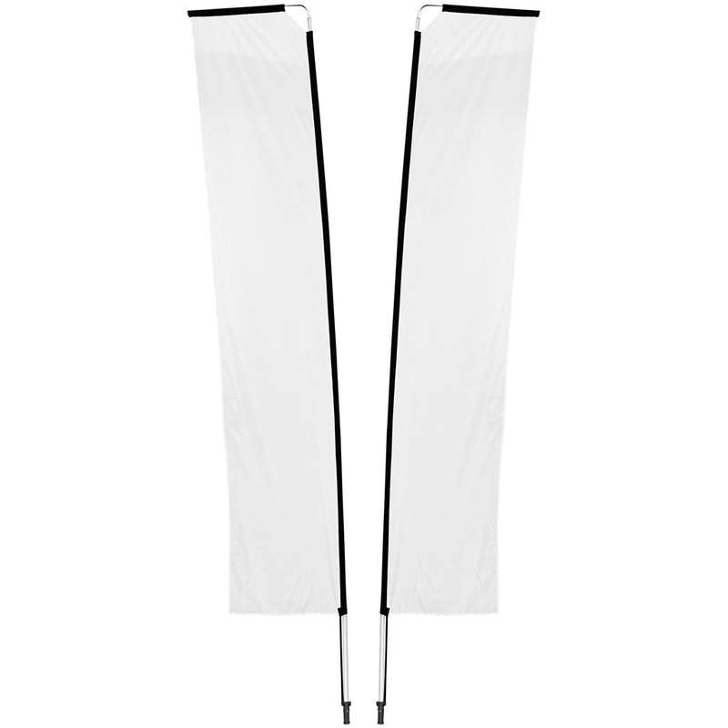 Legend 4M Sublimated Telescopic Double-Sided Flying Banner - 1 complete unit