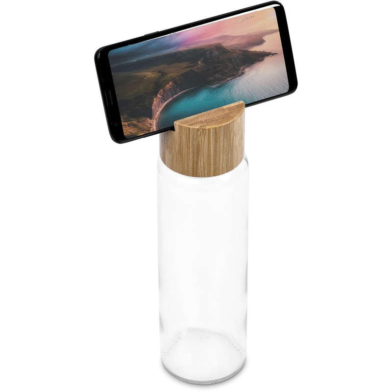 Okiyo Kenko Phone Stand Glass Water Bottle  700ml
