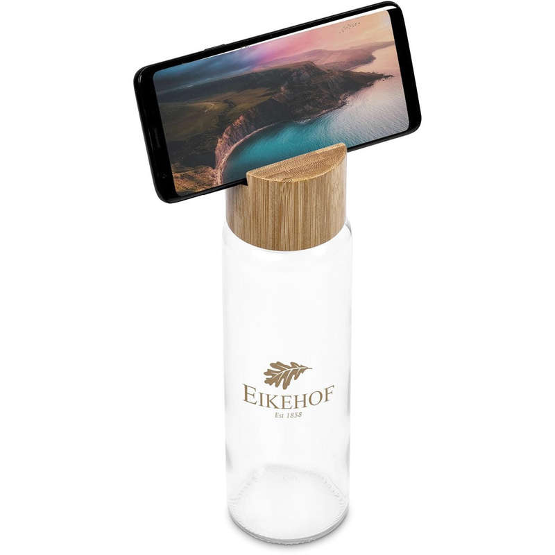 Okiyo Kenko Phone Stand Glass Water Bottle  700ml