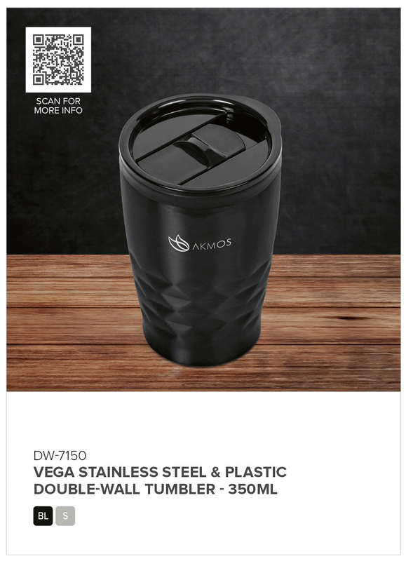 Vega Stainless Steel & Plastic Double-Wall Tumbler  350ml