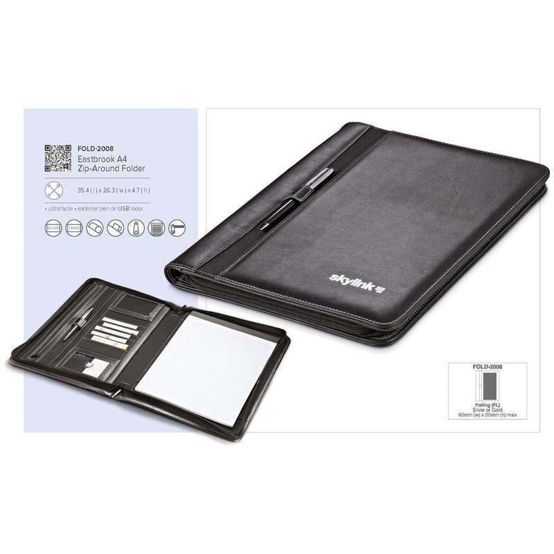 Altitude Eastbrook A4 Zip-Around Folder