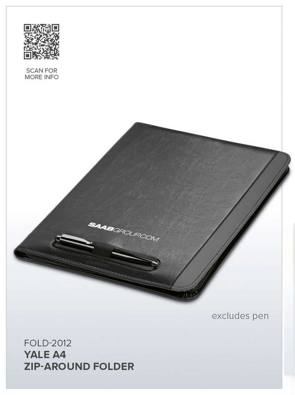 Altitude Yale A4 Zip-Around Folder