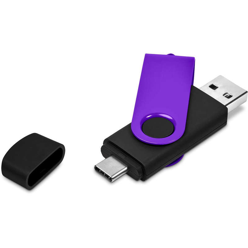 Shuffle Gyro Black Flash Drive  8GB