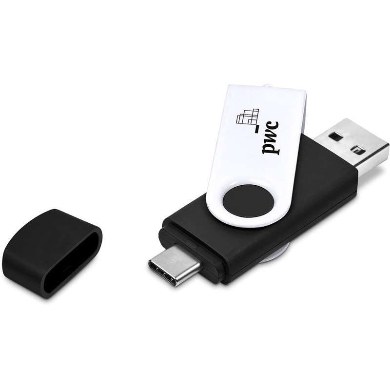 Shuffle Gyro Black Flash Drive  8GB