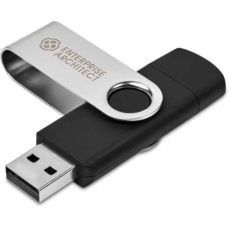 Shuffle Glint Flash Drive  32GB - Silver