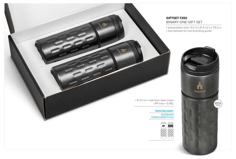 Serendipio Binary One Drinkware Gift Set