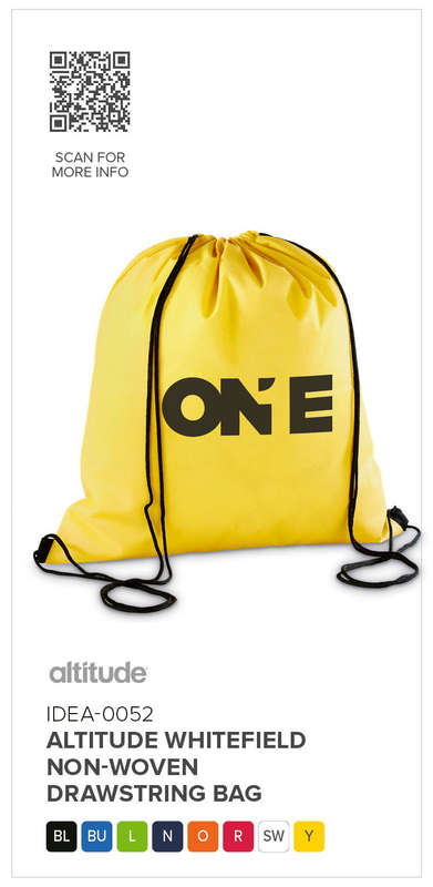 Altitude Whitefield Non-Woven Drawstring Bag