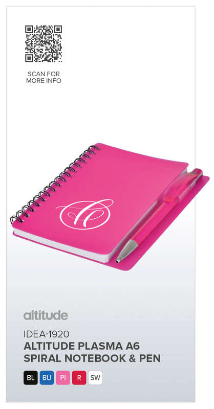 Altitude Plasma A6 Spiral Notebook & Pen