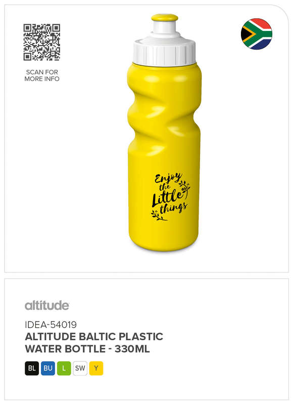 Altitude Baltic Plastic Water Bottle - 330ml