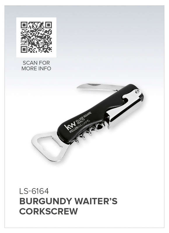 Burgundy Waiter's Corkscrew
