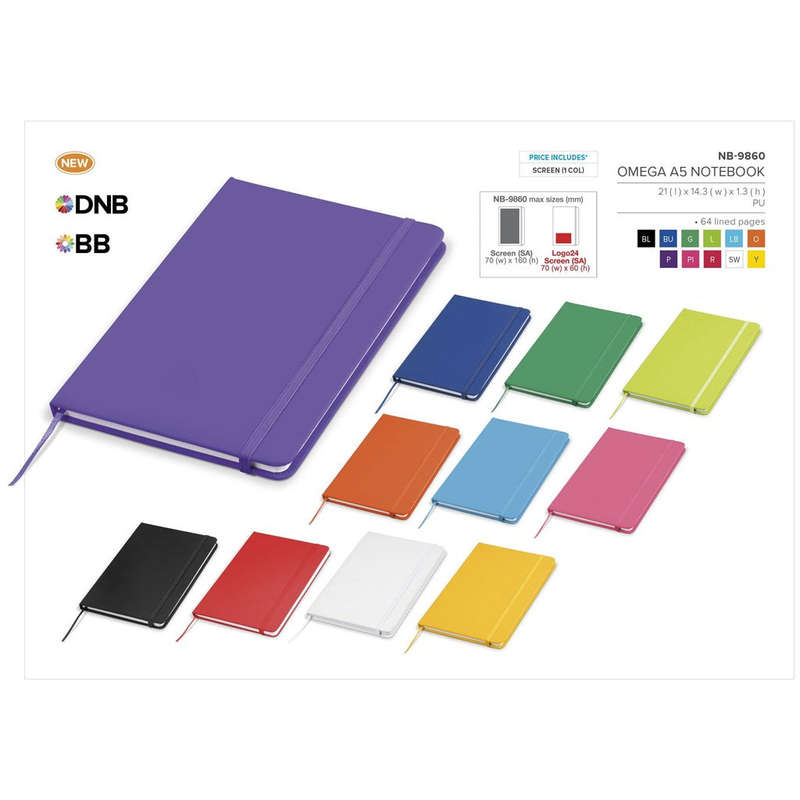 Altitude Omega A5 Hard Cover Notebook