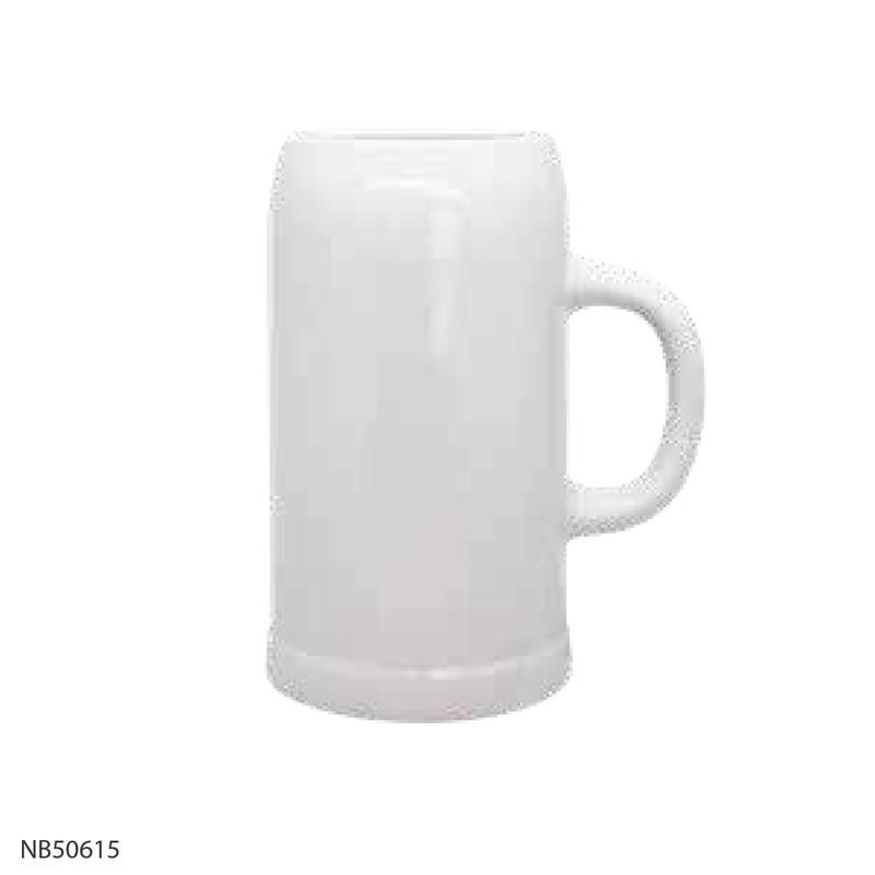 White German Beer Mug