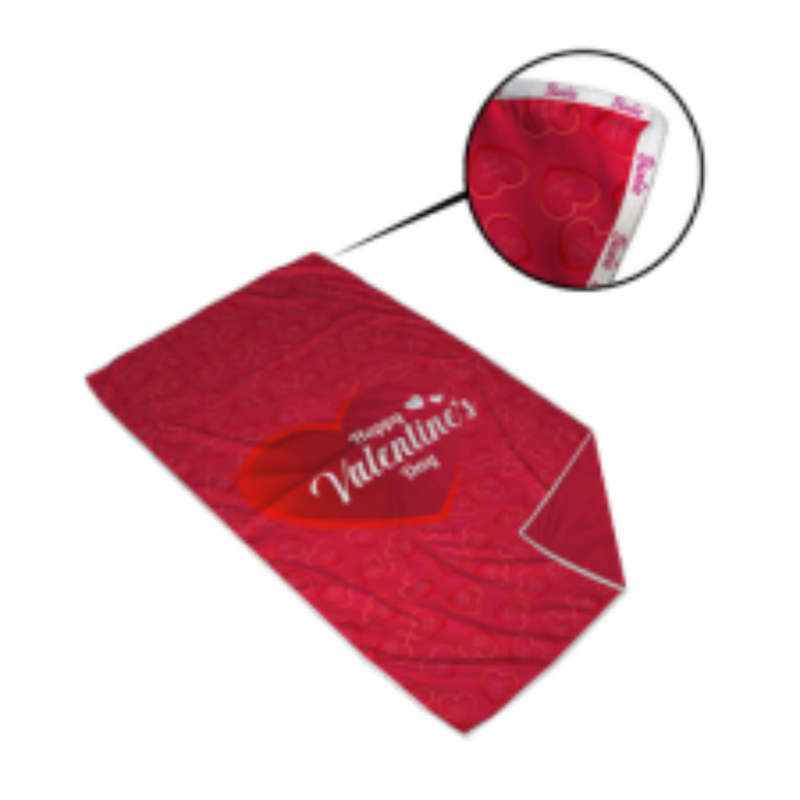 Passion Quick-Drying Large Beach Towel Double Sided Print Binded With Personalised Branded Peters...