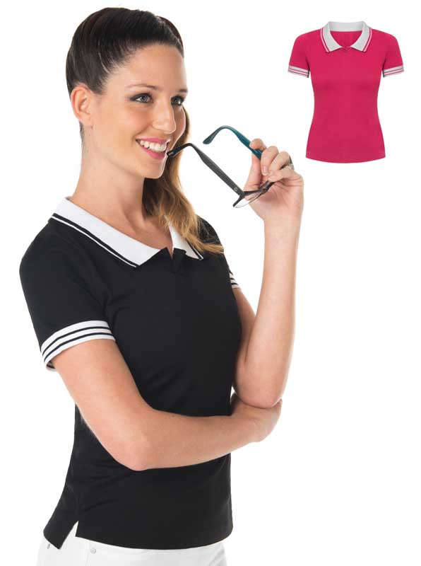 Nancy 2 Tone Polo