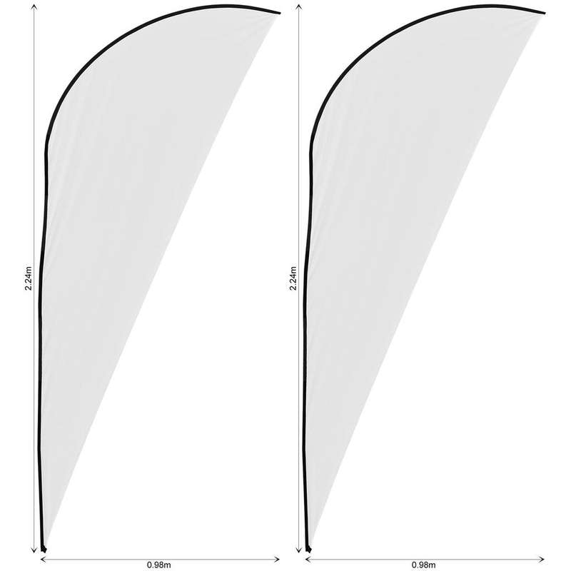 Legend 2m Sublimated Sharkfin Flying Banner Skin - Set Of 2 (Excludes Hardware)