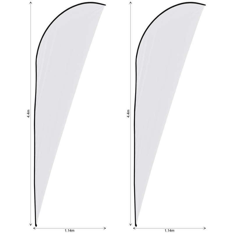 Legend 4m Sublimated Sharkfin Flying Banner Skin - Set Of 2 (Excludes Hardware)
