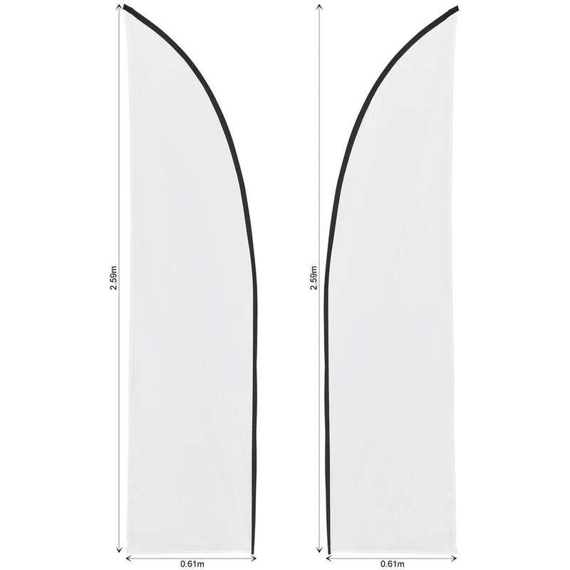 Legend 2m Sublimated Arcfin Double-Sided Flying Banner Skin (Excludes Hardware)