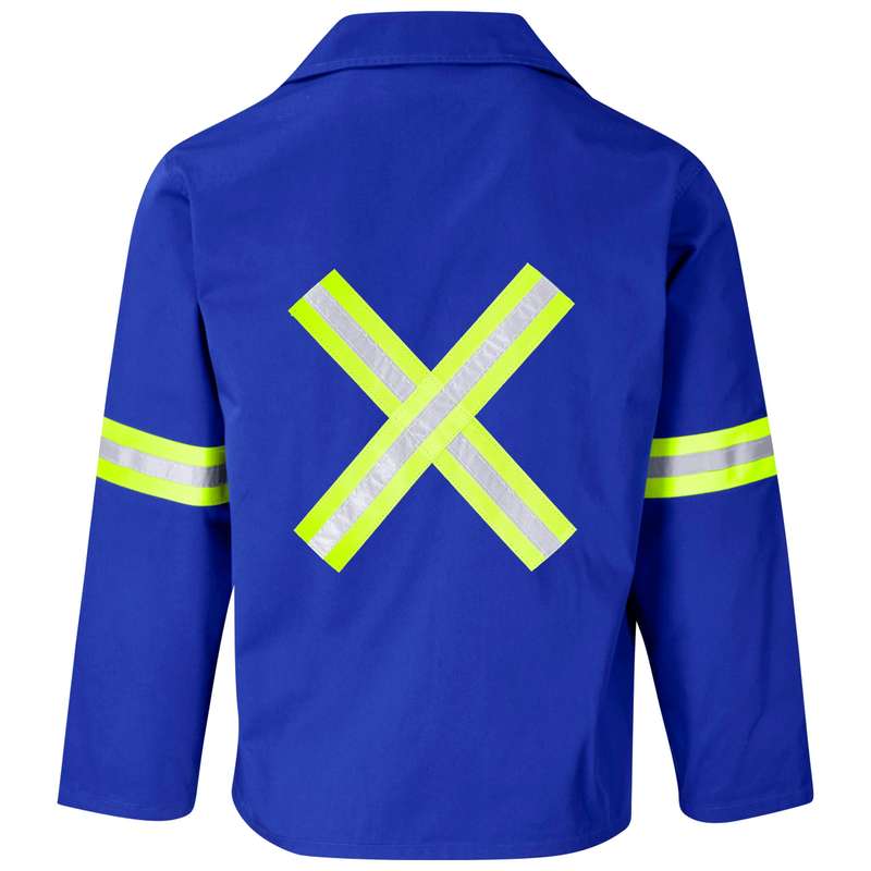 Site Premium Poly Cotton Jacket - Reflective Arms & Back