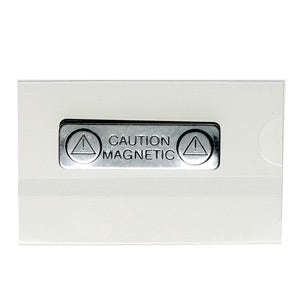 Clear Semi-Rigid PVC card holders with magnetic backing