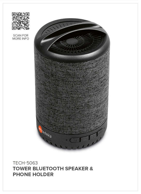 Tower Bluetooth Speaker & Phone Holder