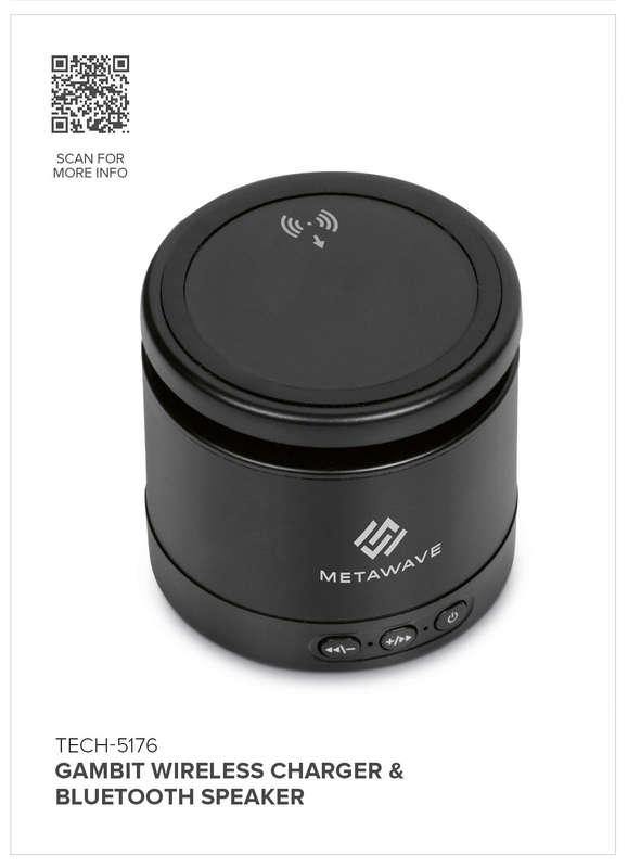 Gambit Wireless Charger & Bluetooth Speaker