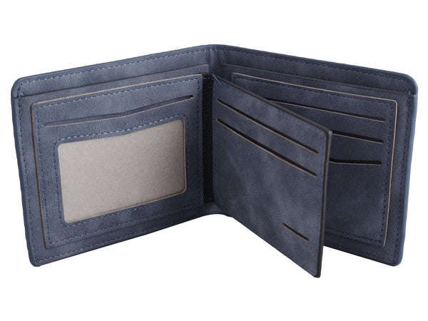 Urban Man Easton Cutout Detail PU Wallet