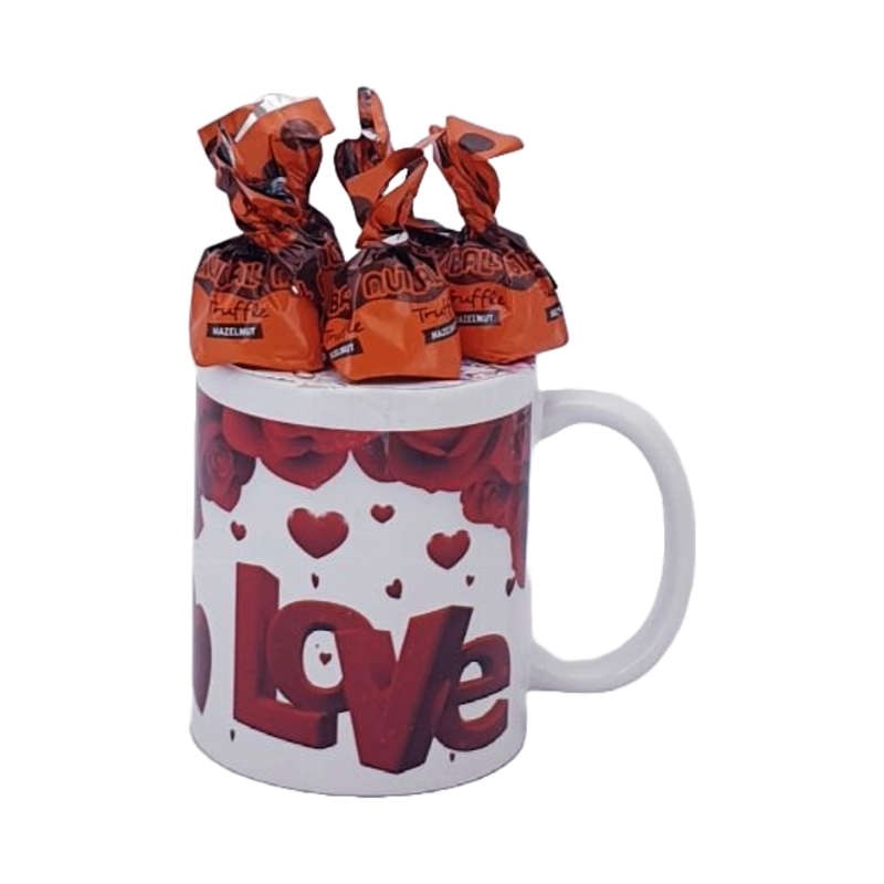 5 Chocolates on a 11oz Mug