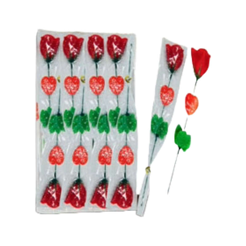 Red Rose Pack of 12 with Sleeve (34cm Long)