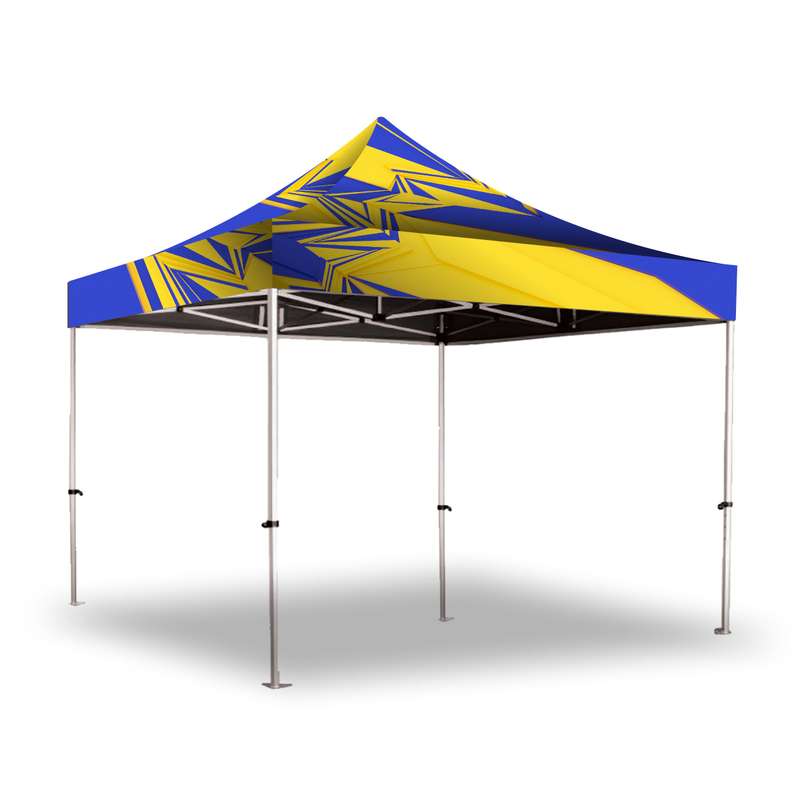 Gazebo 3 x 3m, Dye Sub, Econo Steel, Complete