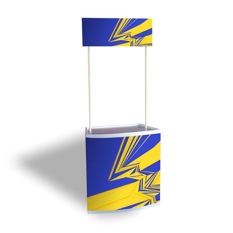 Kiosk Counter with ABS Header & Carry Bag (Vinyl Print)