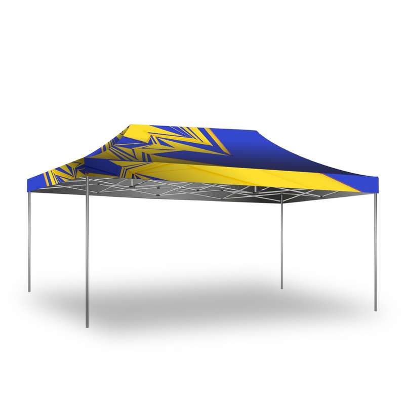 Gazebo 6 x 3m, UV Print, Aluminium, Complete