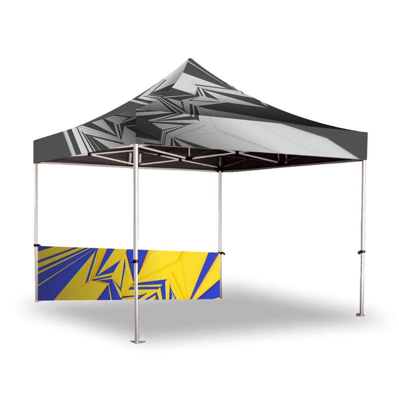 Gazebo 3m Unit, Half Wall, Dye Sub