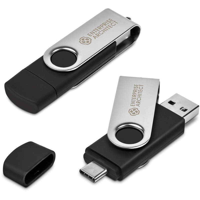 Shuffle Glint Flash Drive  32GB - Silver
