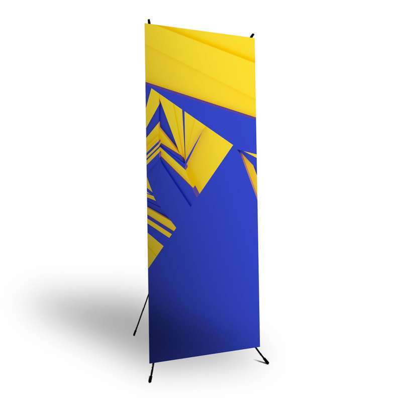X-Frame Banner 0.6 x 1.6m, PVC, Complete