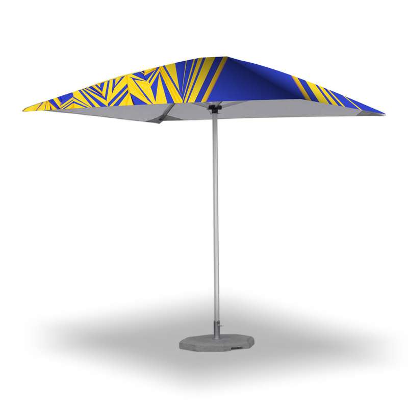 Umbrella 2m x 2m, Dye Sub, Square 4-Panel, Complete