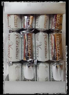 Xmas crackers silver/white