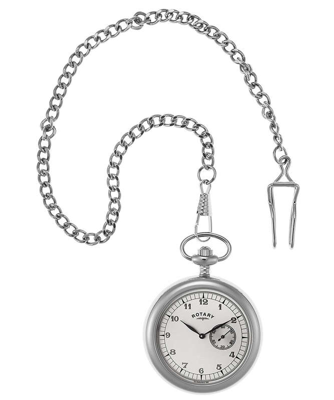 Rotary MP00730/18Pocket watch, metal bandsilver