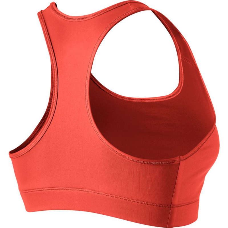 Nike Victory Compression Women's Sports Bra - Max Orange and Black - Smal