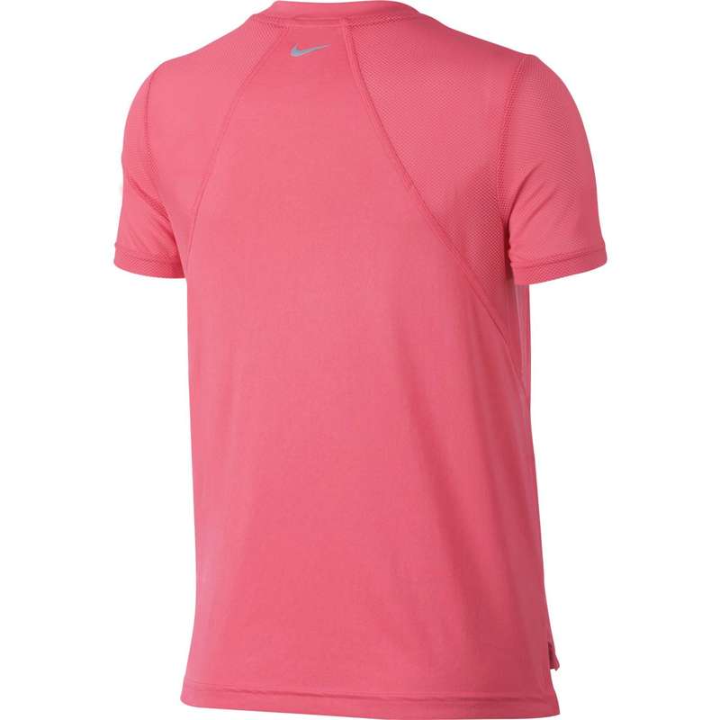 Nike Dry Miler Women's Running Top - Coral Pink - Large