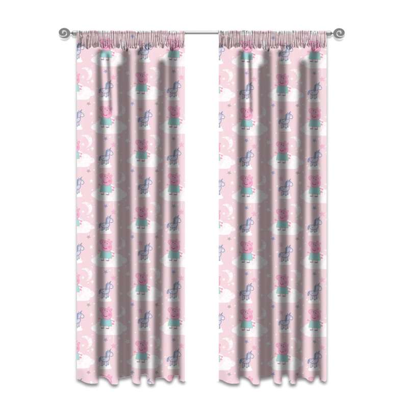 Peppa Pig Curtain - Unlined