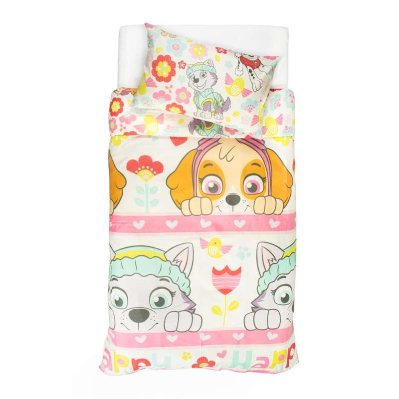 Paw Patrol Girls Duvet Cover Set - Double