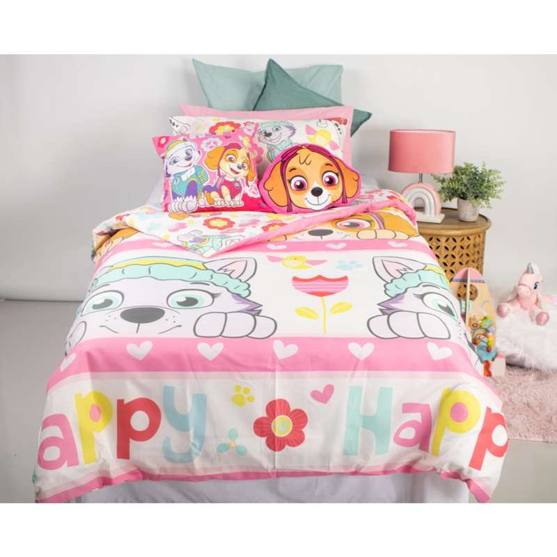 Paw Patrol Girls Duvet Cover Set - Double